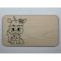 Glückunicorn traurig Schnubbi Frühstücksbrettchen