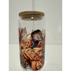 Dame mit Sonnenblumen B Ware