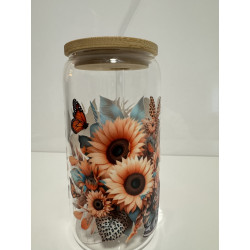 Dame mit Sonnenblumen B Ware