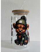 Gläser mit Bambusdeckel